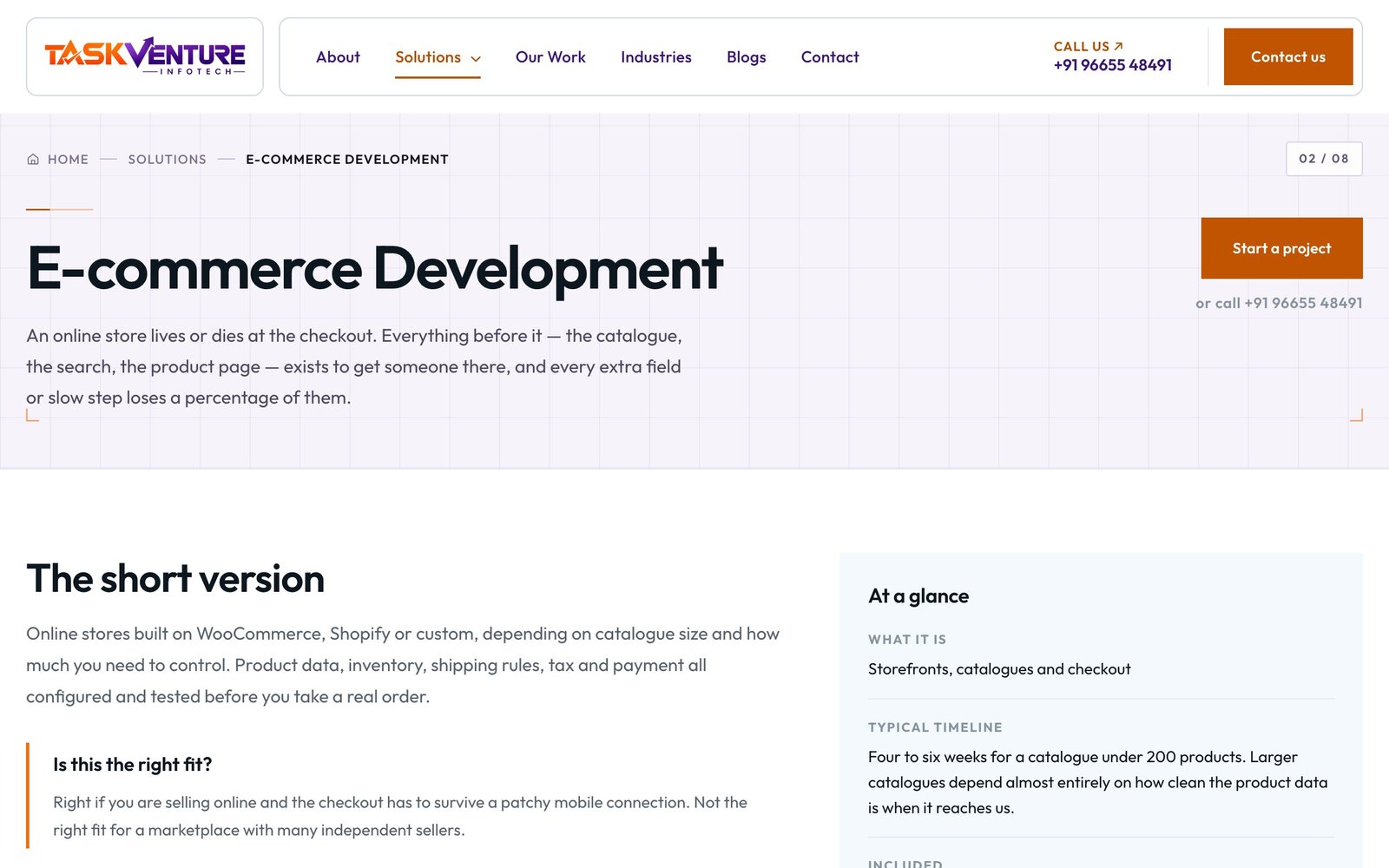 Apparel storefront & checkout — the live site