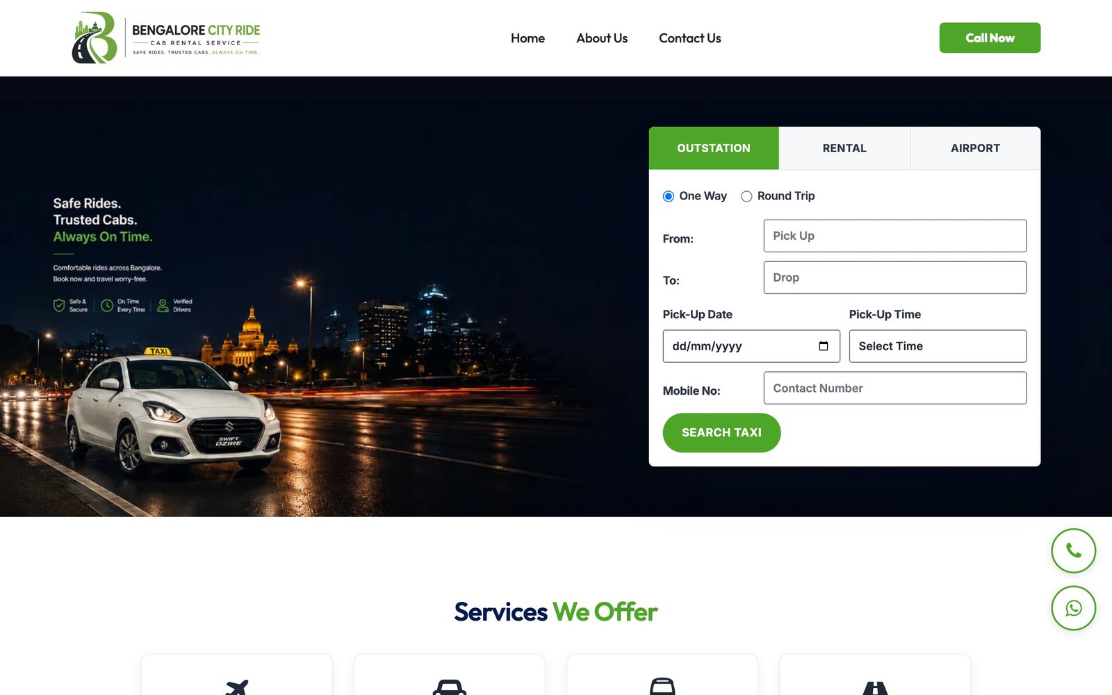 Bengalore City Ride — the live site